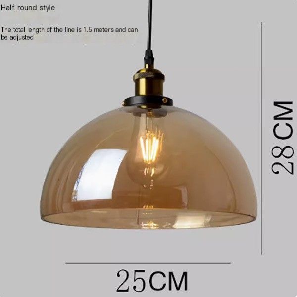 Amber half-circle 30cm - without light source