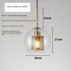 Large Amber Sphere - Without Light Source