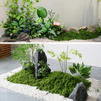 diy artificial moss lawn-Dark Green Filamentous Moss 1000g (Bulk)