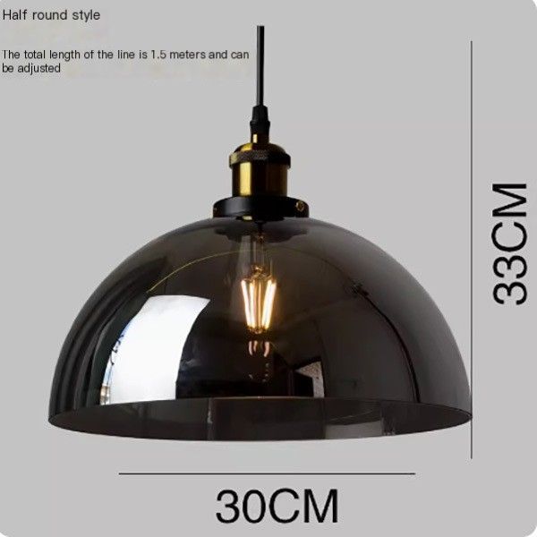 Amber Half-Circle 30cm - With 4W Light Source