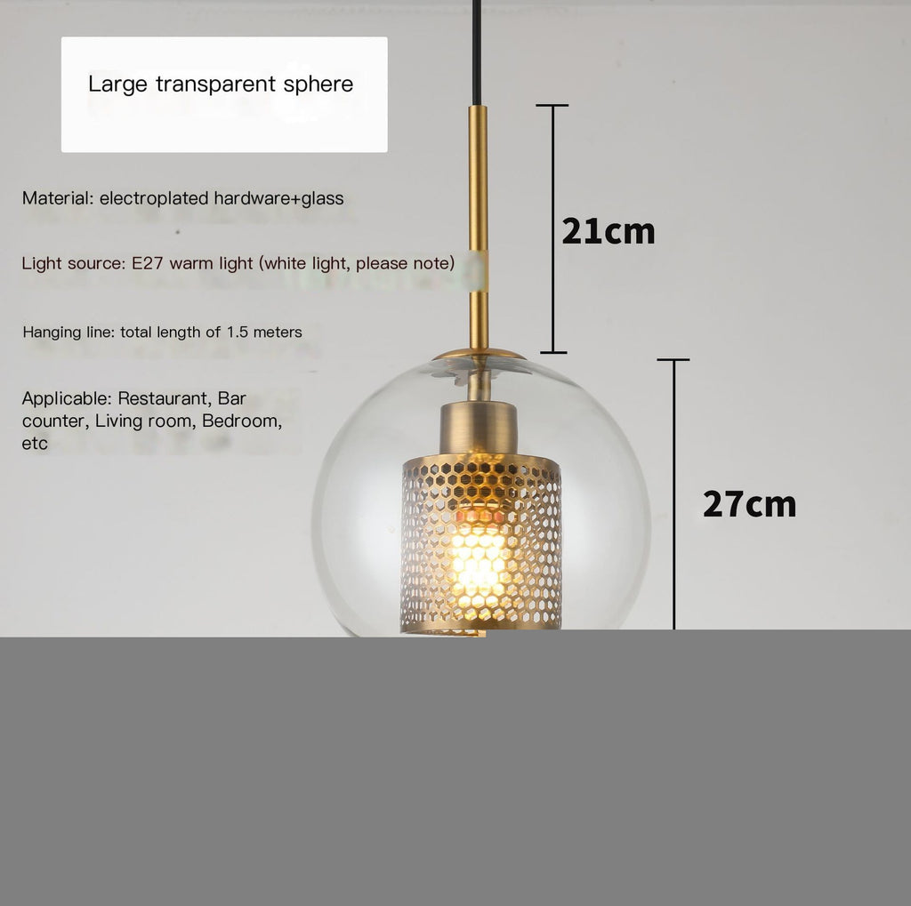 Large Amber Sphere - No Light Source