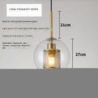 Large Amber Sphere - No Light Source