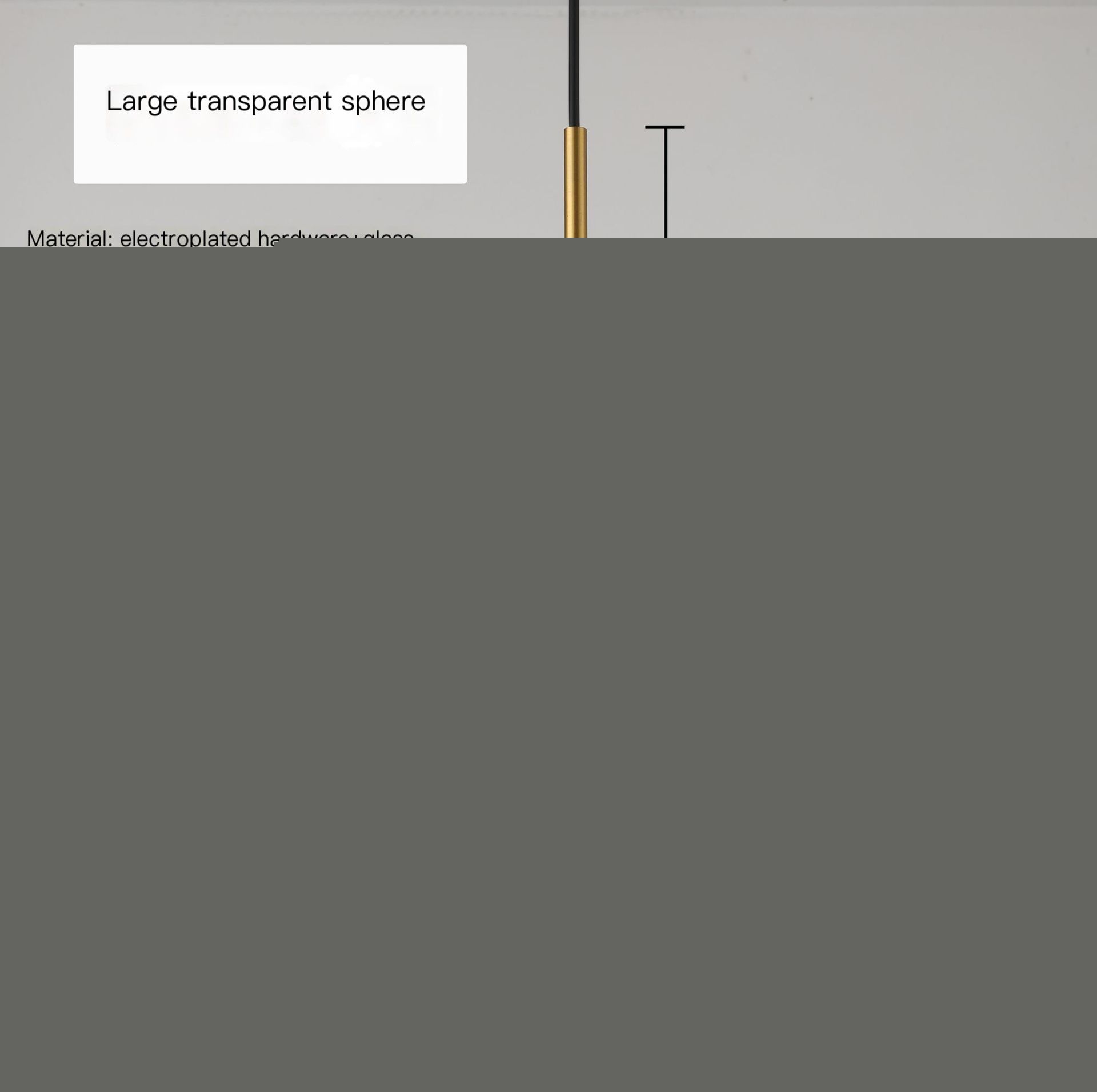 Medium Amber Sphere - No Light Source