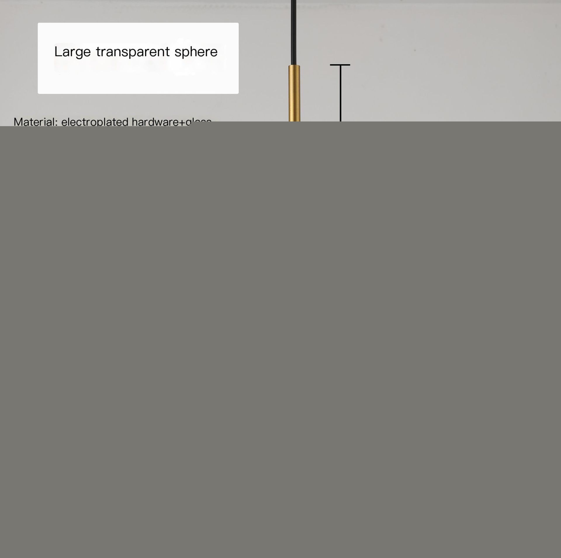 Small Amber Sphere - No Light Source