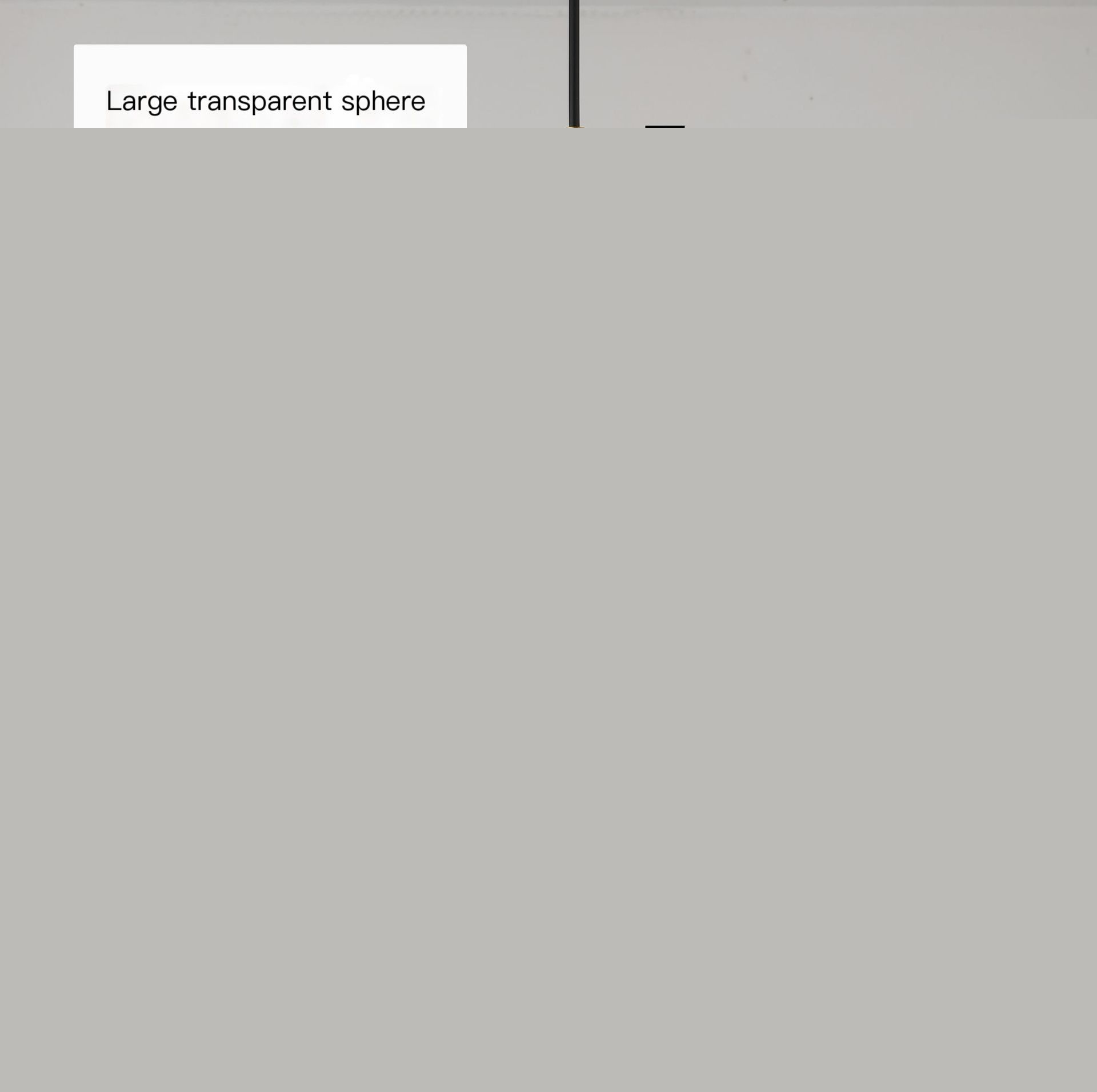 Small Transparent Sphere - No Light Source