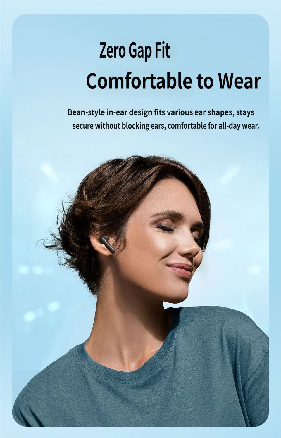 E17 Bluetooth headset-Black