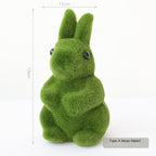 SimulatedTwo-PieceMossBearOrnamentSet