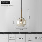 Transparent Tomato Pendant Light for Dining Room - Without Light Source