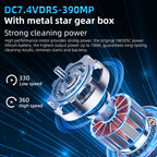 Electric Spin Scrubber Power Shower Cleaning Brush with Extendable Handle & 8 Brush Heads for Bathtub Tile Grout Kitchen Window and Floor