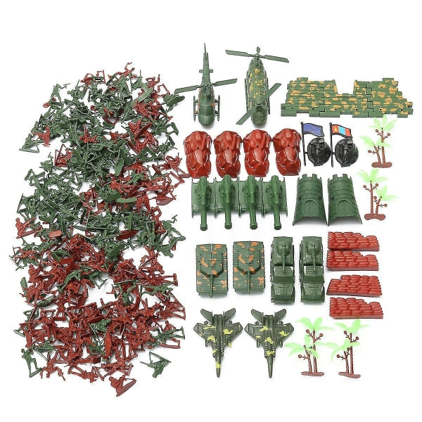 270 pcs Military Model Toy Soldiers Army Men Figures and Accessories Toy - Perfect