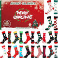 Advent Calendar 2024 with Socks - 24 Days with Different Christmas Patterns for Adults