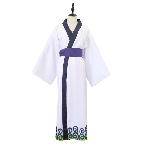 Anime Roronoa Zoro Costume Wano Kuni Country Kimono Robe Full Suit Outfits Halloween Carnival Costume _ai_p Wig Only L