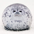 60cm seal pillow, chubby blob seal pillow Cute seal stuffed animal cotton plush toy Pillow Co