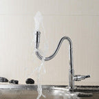 Outdoor Faucet - 360° Kitchen Mixer Flexible Neck Laundry Room Faucet Bar Garden Outdoor Faucet