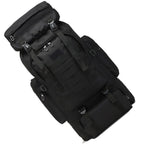 80L Military Tactical Backpack Waterproof Fishing Bag Multifunctional Bag for Adults Outdoor Sports Climbing Camping Black