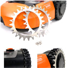 Worx Landroid Robotic Lawn Mower Pulley Sprocket Studs Anti-Slip Wheels-L Type 225mm, 2pcs
