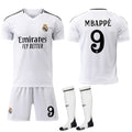 Real Madrid Home Shirt Kids & Adults Football Shirt With Socks No.9 Mbappé 2024-2025 No.9 Mbappé XXL