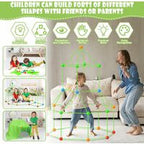 174 Pieces Plus a Tent Building Kit for Kids Glow in the Dark Air Fort Building Toys (The color of the ball is random)
