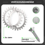 premium stainless steel spikes for Worx S/m model, 2 x stainless steel screw spikes Traction Enhancer, robotic lawnmower Wheel size 205 mm (FMY)