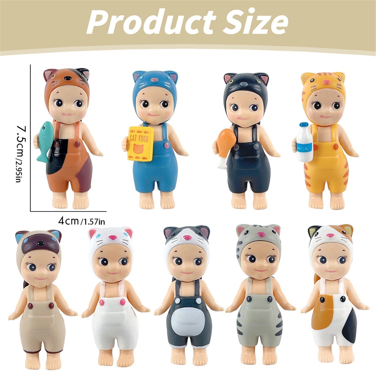 Sonny Angel HIPPERS - Original Mini Figure, Limited Edition, Sealed Blind Box - Cat Life Series 9pc #8