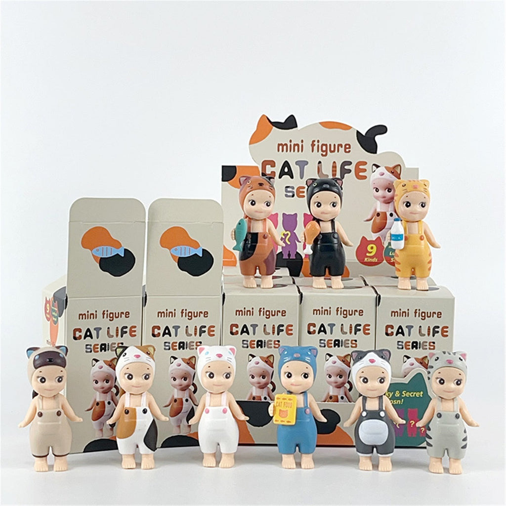 Sonny Angel HIPPERS - Original Mini Figure, Limited Edition, Sealed Blind Box - Cat Life Series 9pc #8