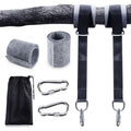 Swing bracket, hammock bracket, attachment set for hanging chair with max. 200 kg in tear-resistant polyester with 2 protective pads for shoulder and