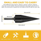 Industrial wood drill bits, wood cones, hexagonal shank, wood splitter, screw splitter, 38 mm
