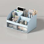 Desktop Storage Box White/Blue/Pink Paper Boxes Type Other Blue