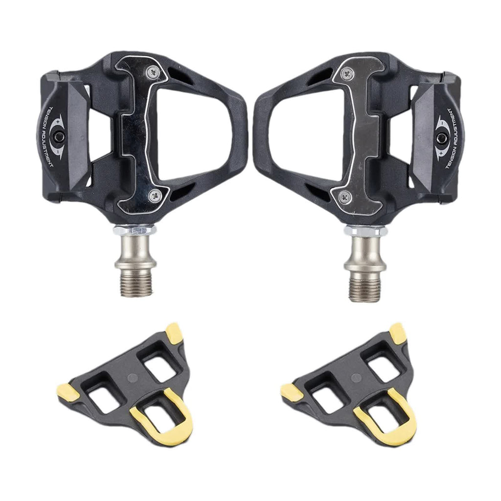 Compatible Shimano Ultegra R8000 SPD-SL Clipless Pedals with SM-SH11 Cleats black