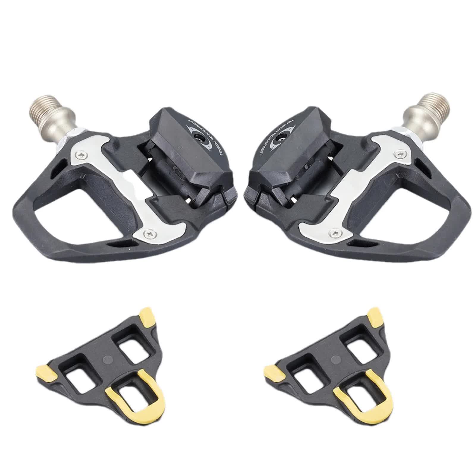 Compatible Shimano Ultegra R8000 SPD-SL Clipless Pedals with SM-SH11 Cleats black