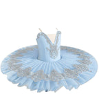 Ballet Tutu Dress Swan Dance Performance Costumes for Girls purple 160cm