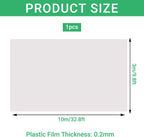 (Special Offer) 2x6m Polyethylene Greenhouse Film, Transparent, Extra Thick Garden Film for Foil Tunnels 10 m
