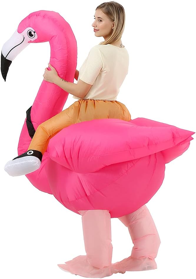 Flamingo Costume for Adults, Inflatable Flamingo Costume, Inflatable Costumes for Adults, Inflatable Costumes for Halloween