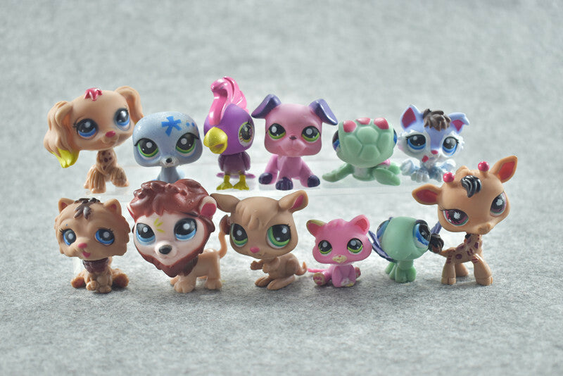 24 pcs Littlest Pet Shop Large Pack Pets LPS Dogs Cats Monkeys Bears Lions Toy
