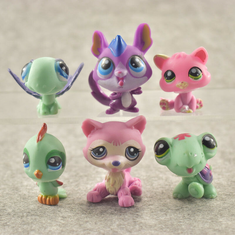 24 pcs Littlest Pet Shop Large Pack Pets LPS Dogs Cats Monkeys Bears Lions Toy