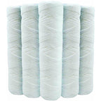 Set of 5 Spiral Water Filter Cartridges Anti-Sediment 10 Inch 254 mm - Compatible with 10 Inch Filters Made in France 5 Microns