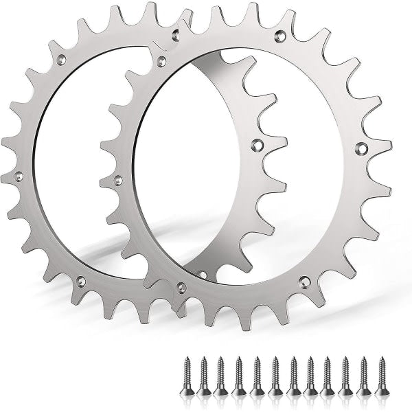 Premium Stainless Steel Spikes for Worx Landroid S/M - 2-Pack with Screws (205mm Wheel)