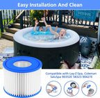 Lay-Z-Spa Filter Cartridge (VI), Compatible with All Lay-Z-Spa Hot Tubs 6pcs