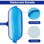 Pool Leaf Skimmer with Telescopic Handle, Fine Mesh Net, Pool Cleaning Tool