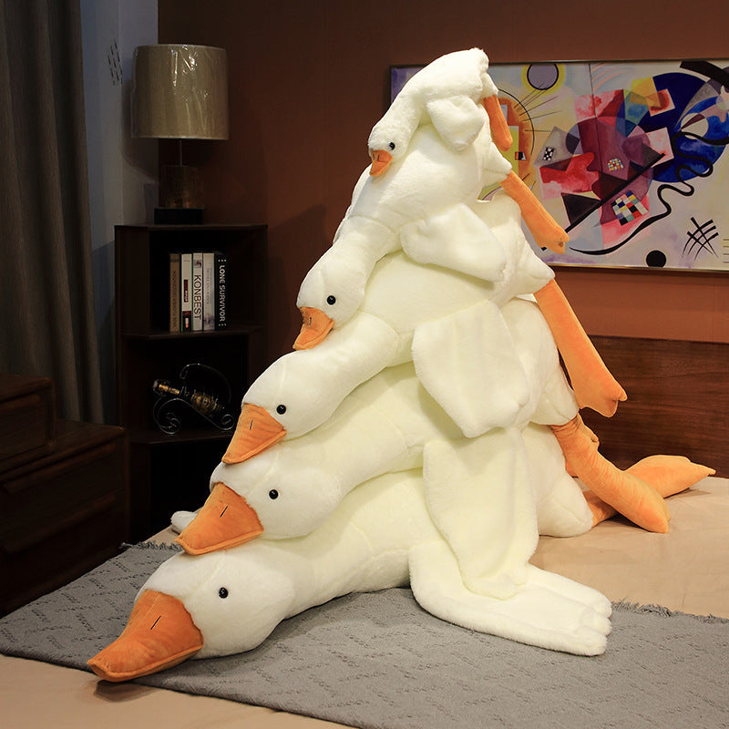 Giant White Goose Stuffed Animal Duck Plush Pillow 160cm