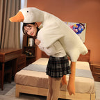 Giant White Goose Stuffed Animal Duck Plush Pillow 160cm