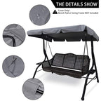 Universal Waterproof Swing Cover Replacement for 3-Seater Garden Swing, UV Protection