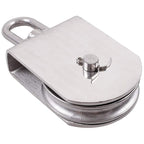 M100 Lifting Single Wheel Block Roller Load Capacity 1000kg, Heavy Duty 304 Stainless Steel Single Wheel Swivel Lifting Rope Wheel Block