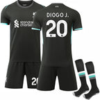 2024-2025 Liverpool Away Shirt Football Kit With Socks No.20 Diogo Jota XXL