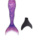 Children's Durable Mermaid Tail for Swimming, Monofin Included - Perfect Purple Adult XL