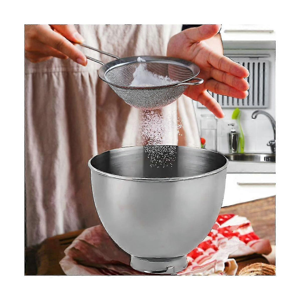 Stainless Bowl for KitchenAid Classic & Artisan Series 4.5-5 QT Tilt-Head Mixer, 5 Quart 304 Stainless Bowl