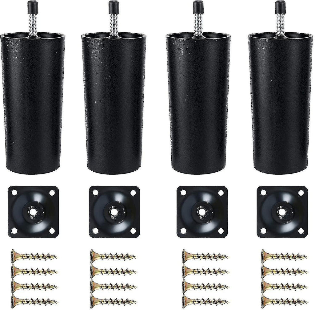 Plastic Sofa Legs, 4-Pack Replacement Sofa Legs Furniture Legs with Mounting Plates—yux