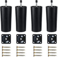 Plastic Sofa Legs, 4-Pack Replacement Sofa Legs Furniture Legs with Mounting Plates—yux