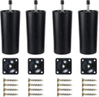 Plastic Sofa Legs, 4-Pack Replacement Sofa Legs Furniture Legs with Mounting Plates—yux