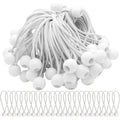 50 elastic rubber straps with balls for marquees, tents, banners, tarpaulins